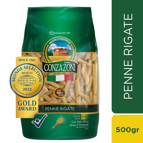 Pasta CONZAZONI corta penne rigate (500  gr)