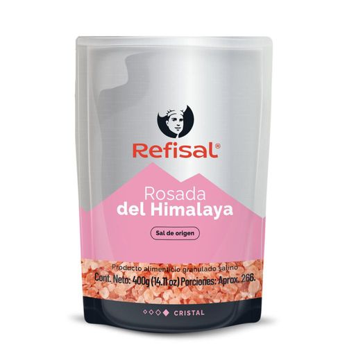 Sal REFISAL rosada del himalaya (400  gr)