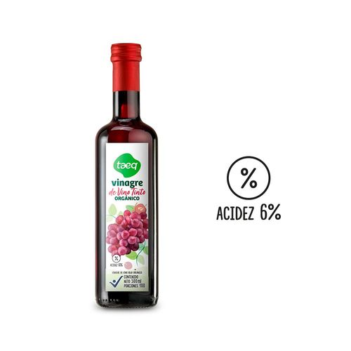 Vinagre TAEQ de vino tinto orgánico (500  ml)