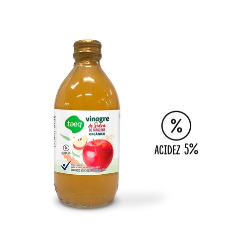 Vinagre TAEQ sidra de manzana orgánico (500  ml)