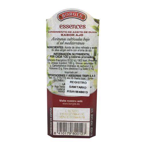 Aceite oliva BORGES  (500  ml)