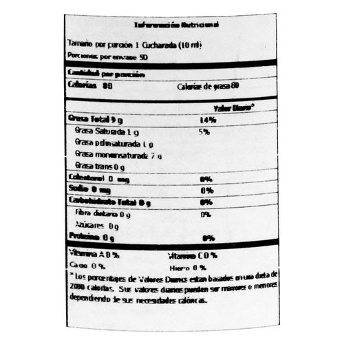 Aceite SPARTA Extra Virgen (500  ml)