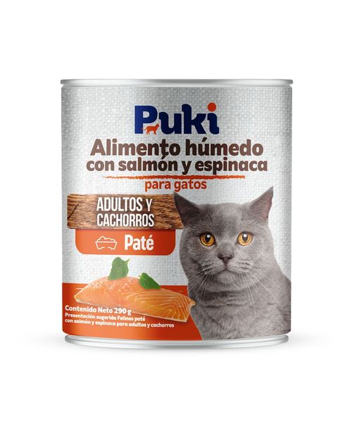 Alimento Humedo Salmon Gatos PUKÍ 290  gr