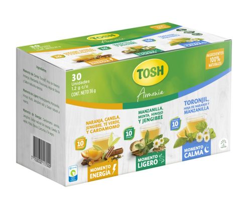 Aromática TOSH Surtidas x30 und (36  gr)