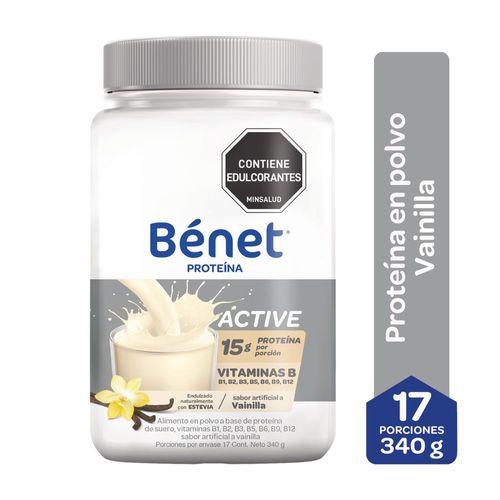 Proteína en polvo BENET vainilla (340  gr)