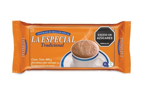 Chocolate de mesa LA ESPECIAL pastillado con azúcar (400  gr)