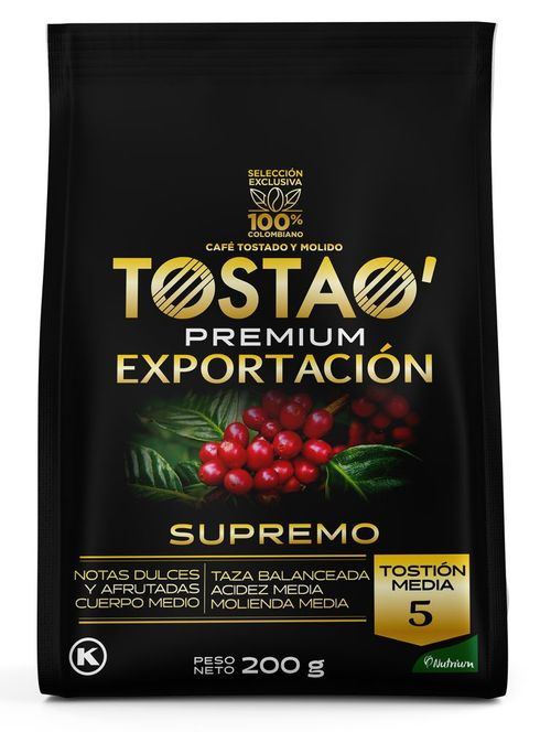 Café TOSTAO tostado supremo (200  gr)