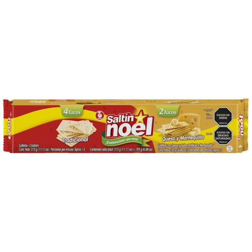 Galletas SALTIN NOEL Mix tradicional y queso mantequilla (510  gr)