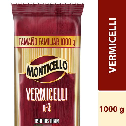 Pastas MONTICELLO vermicelli #3 (1000  gr)