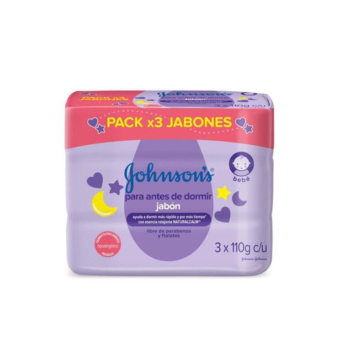 Jabón JOHNSON S Bebé Antes de Dormir 3und 110gr (330  gr)