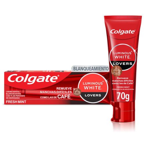 Crema dental COLGATE blanqueadora Luminous Lovers Café (55  ml)