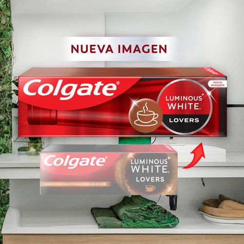 Crema dental COLGATE blanqueadora Luminous Lovers Café (55  ml)