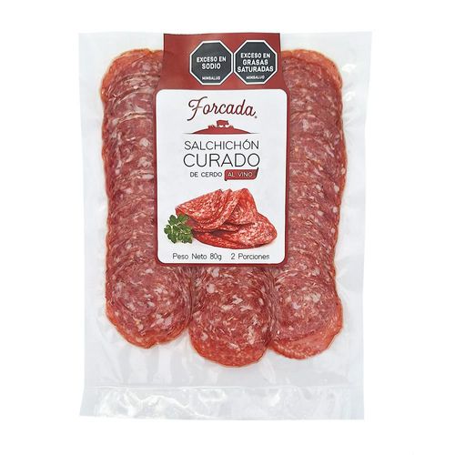 Salchichón de cerdo FORCADA VILASECA Curado al vino (80  gr)