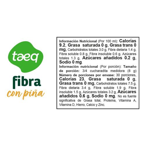 Fibra TAEQ con piña (240  gr)