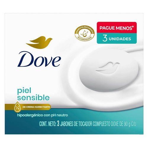 Jabón DOVE piel sensible (270  gr)