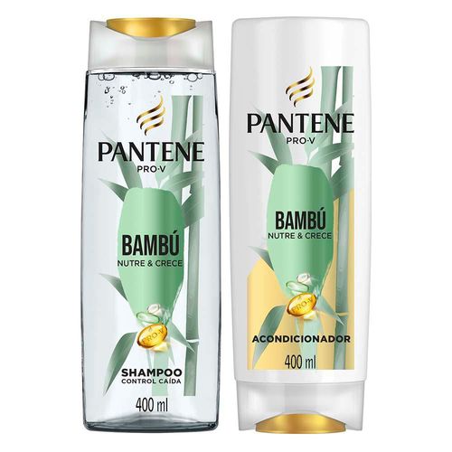 Shampoo + Acondicionador PANTENE Bambú Nutre Y Crece (800  ml)