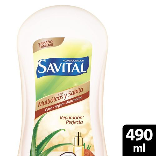 Acondicionador SAVITAL Multióleos Y Sábila (490  ml)