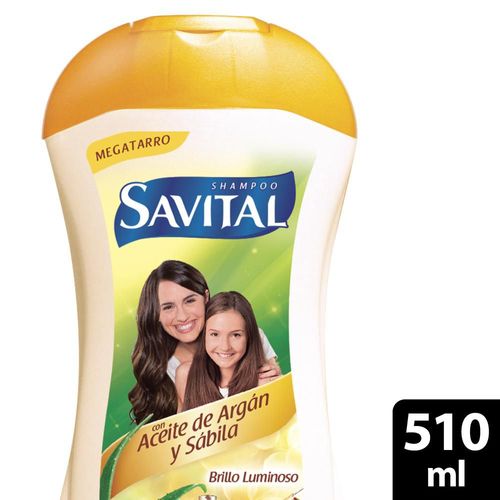 Shampoo SAVITAL Aceite De Argán Y Sábila (510  ml)