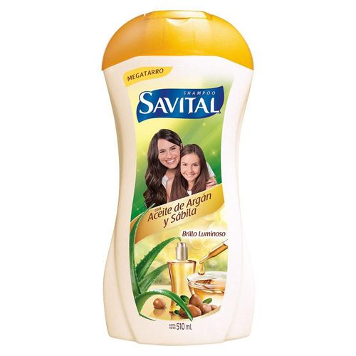 Shampoo SAVITAL Aceite De Argán Y Sábila (510  ml)