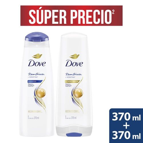 Shampoo + Acondicionador DOVE Reconstrucción Completa (740  ml)