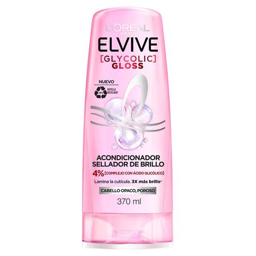 Acondicionador ELVIVE Loreal Paris glycolic gloss (370  ml)