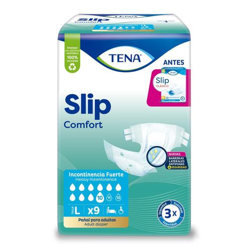 Pañales adultos TENA Slip Comfort L x9und (9  und)