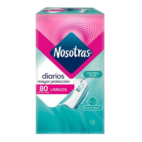 Protectores NOSOTRAS Diarios largos (80  und)