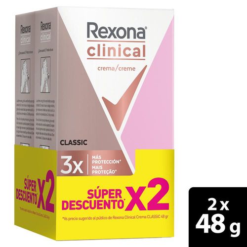 Desodorante REXONA Clinical Classic Women Crema (96  gr)