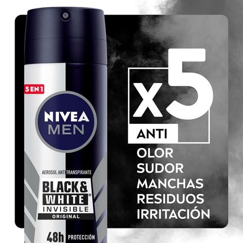 Desodorante NIVEA black & white men spray x2und (300  ml)