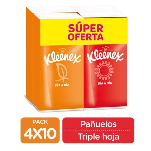 Pañuelos faciales KLEENEX De bolsillo triple hoja (4  und)