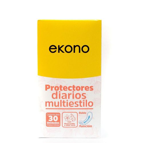 Protectores diarios EKONO multiestilo (30  und)