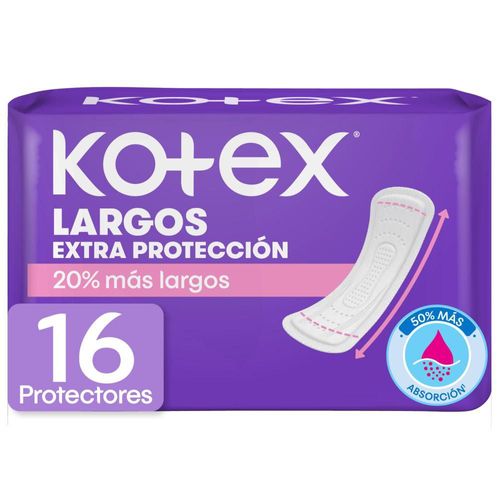 Protectores diarios KOTEX Largos (16  und)