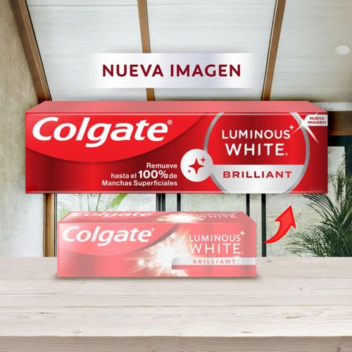 Crema dental COLGATE blanqueadora luminous brilliant (125  ml)