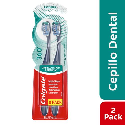 Cepillo de Dientes COLGATE  360° Suave (2  und)