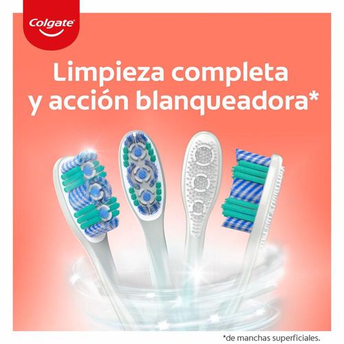 Cepillo de dientes COLGATE blanqueador 360° luminous medio (2  und)