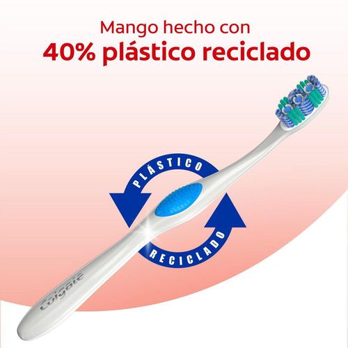 Cepillo de dientes COLGATE blanqueador 360° luminous medio (5  und)