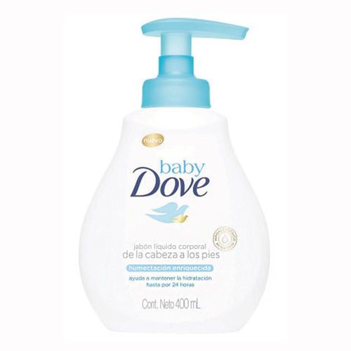 Jabón Líquido DOVE BABY Humectación Enriquecida Corporal (400  ml)