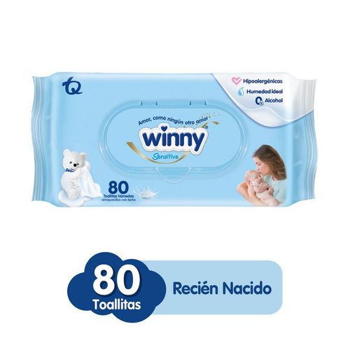 Toallitas humedas WINNY  (80  und)