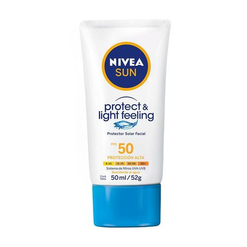 Protector solar NIVEA protect & light feeling fps 50  (50  ml)