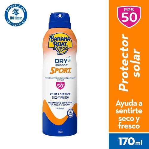 Protector Solar BANANA BOAT En spray dry Balance sport SPF 50 (170  ml)