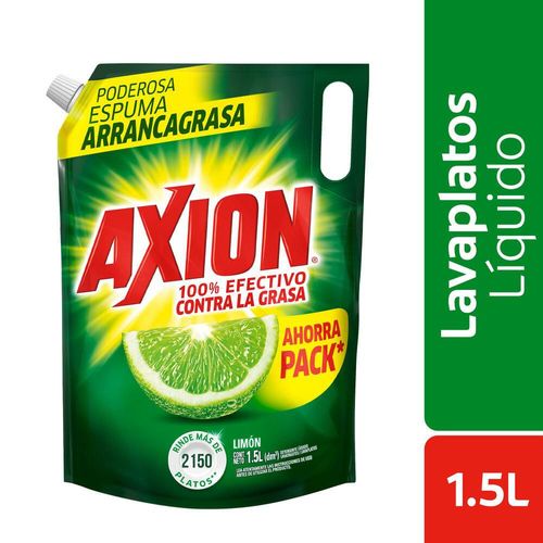 Lavaloza Líquido AXION Limón Doypack  (1500  ml)