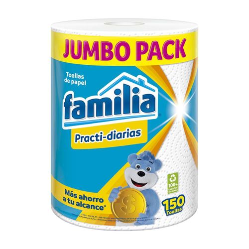 Toallas de cocina FAMILIA Jumbo practi díarias (150  und)