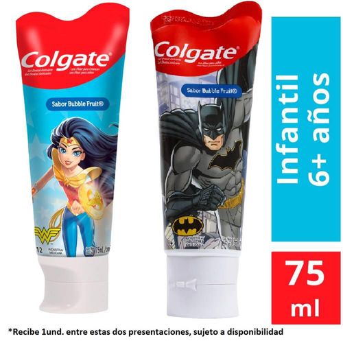 Crema Dental COLGATE Super Héroes Niños (75  ml)