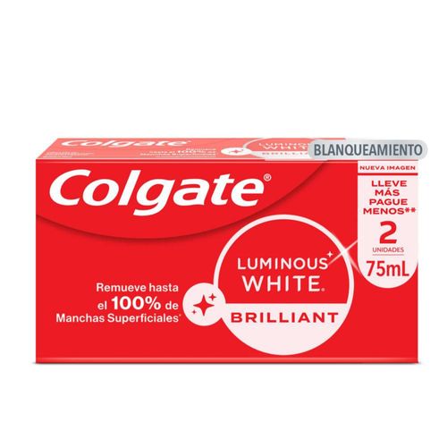 Crema dental COLGATE blanqueadora Luminous Brilliant (150  ml)