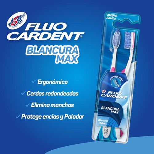 Cepillo De Dientes FLUOCARDENT Blancura Max (2  und)