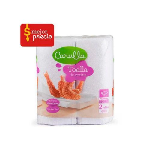 Toallas de cocina CARULLA x2 rollos (100  und)