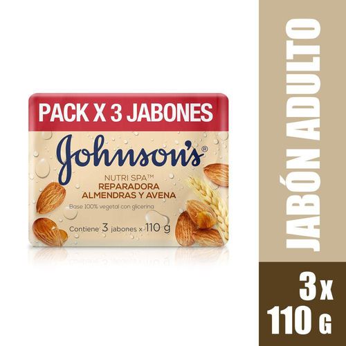 Jabón JOHNSON S Avena Barra x3und 110gr (330  gr)