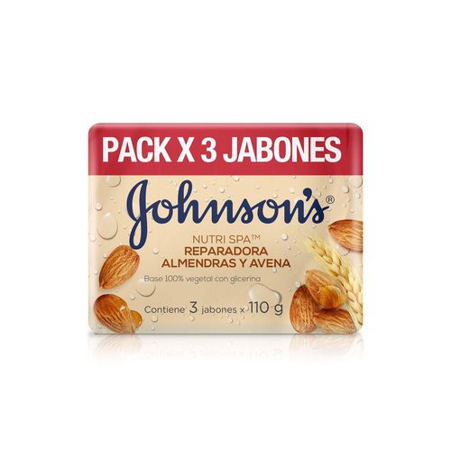 Jabón JOHNSON S Avena Barra x3und 110gr (330  gr)