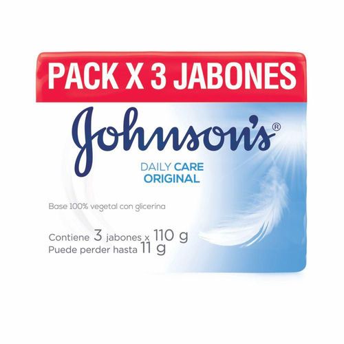 Jabón JOHNSON S Original Barra x3und 110gr (330  gr)