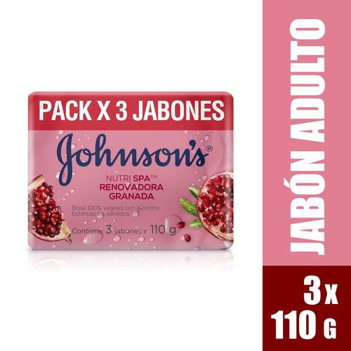 Jabón JOHNSON S Granada x3und 110gr (330  gr)